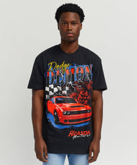 Thumbnail for Dodge Demon Racing T-Shirt - Black 2