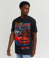 Thumbnail for Dodge Demon Racing T-Shirt - Black 2