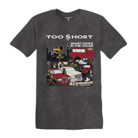 Thumbnail for TOO SHORT DOGS IN THE HOUSE PIGMENT BLACK S/S UNISEX TSHIRT