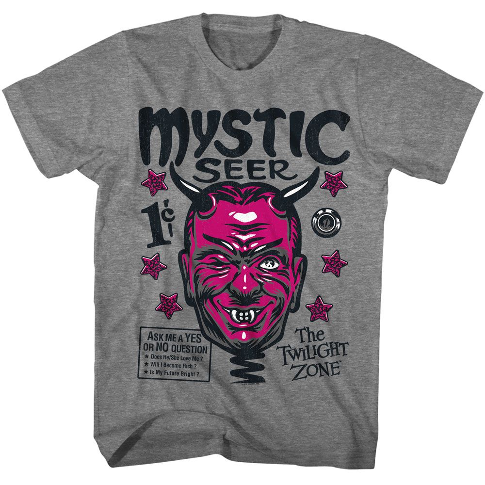 TWILIGHT ZONE-TWILIGHT ZONE MYSTIC SEER-GRAPHITE HEATHER ADULT S/S TSHIRT