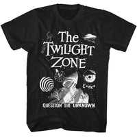 Thumbnail for TWILIGHT ZONE-TWILIGHT ZONE QUESTION THE UNKNOWN-BLACK ADULT S/S TSHIRT