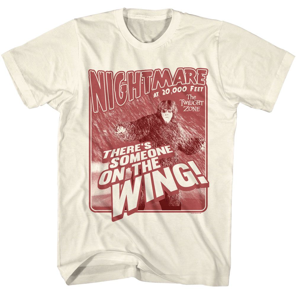 TWILIGHT ZONE-TWILIGHT ZONE NIGHTMARE-NATURAL ADULT S/S TSHIRT