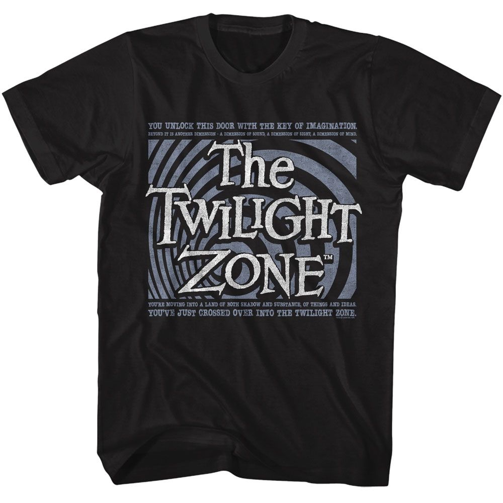 TWILIGHT ZONE-TWILIGHT ZONE YOU UNLOCKED THIS DOOR-BLACK ADULT S/S TSHIRT
