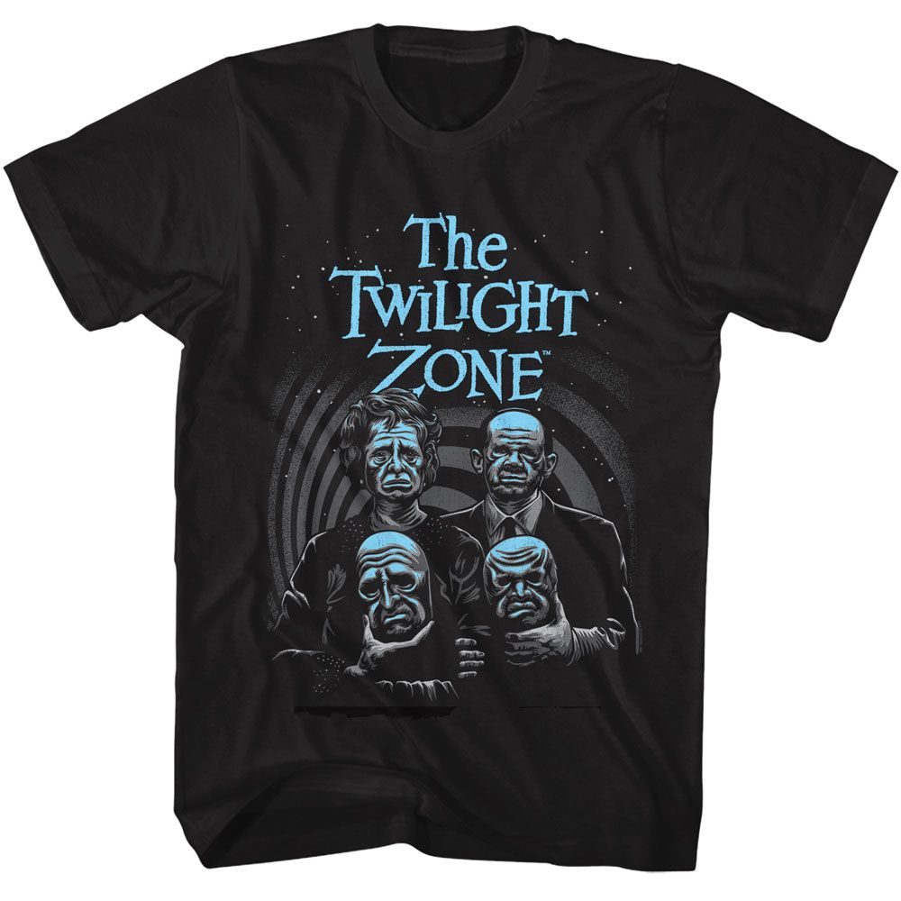 TWILIGHT ZONE-TWILIGHT ZONE THE MASKS-BLACK ADULT S/S TSHIRT