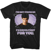 Thumbnail for TWILIGHT-TWILIGHT JACOB FIGHT FOR YOU HEART-BLACK ADULT S/S TSHIRT