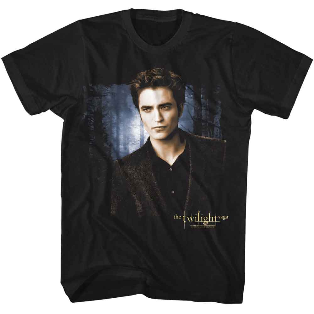 TWILIGHT-TWILIGHT EDWARD AND FOREST-BLACK ADULT S/S TSHIRT
