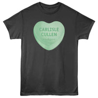 Thumbnail for TWILIGHT-TWILIGHT CARLISLE CANDY HEART-SMOKE ADULT S/S TSHIRT