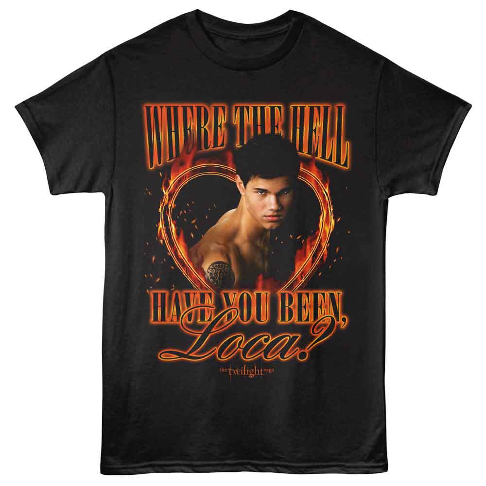 The Twilight Saga - Twilight Loca Flames Heart T-Shirt