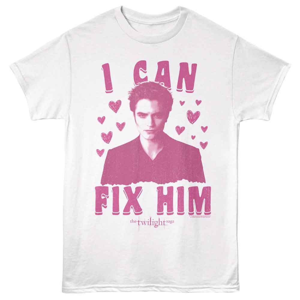 The Twilight Saga - Twilight Fix Him Sketchy Hearts T-Shirt