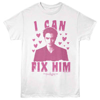 Thumbnail for The Twilight Saga - Twilight Fix Him Sketchy Hearts T-Shirt