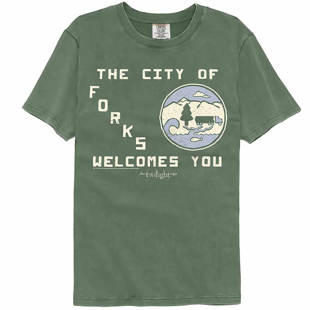Twilight - Forks Welcome Comfort Colors T-Shirt