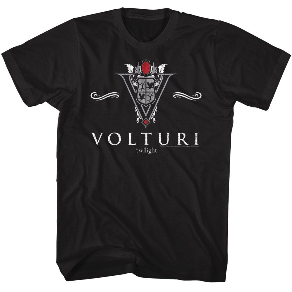 TWILIGHT-TWILIGHT VOLTURI COLLEGIATE-BLACK ADULT S/S TSHIRT