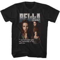 Thumbnail for TWILIGHT-TWILIGHT BELLA IREEVOCABLY IN LOVE-BLACK ADULT S/S TSHIRT