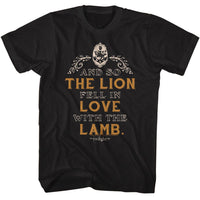 Thumbnail for TWILIGHT-TWILIGHT LION LAMB QUOTE-BLACK ADULT S/S TSHIRT