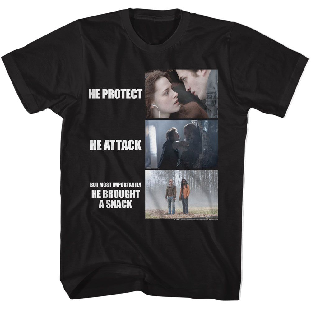 TWILIGHT-TWILIGHT HE PROTECT HE ATTACK-BLACK ADULT S/S TSHIRT