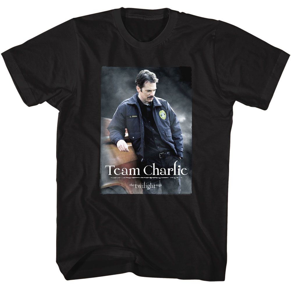 TWILIGHT-TWILIGHT TEAM CHARLIE-BLACK ADULT S/S TSHIRT