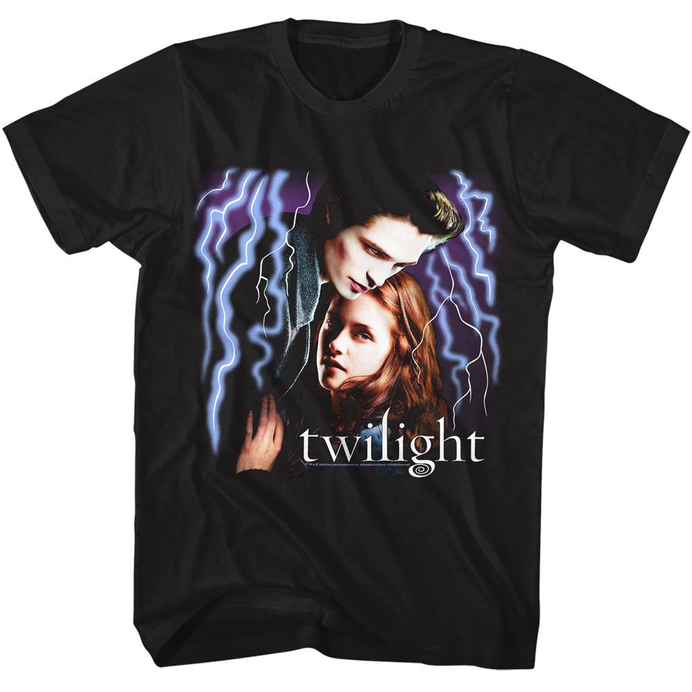 TWILIGHT-TWILIGHT LIGHTNING STRIKES-BLACK ADULT S/S TSHIRT