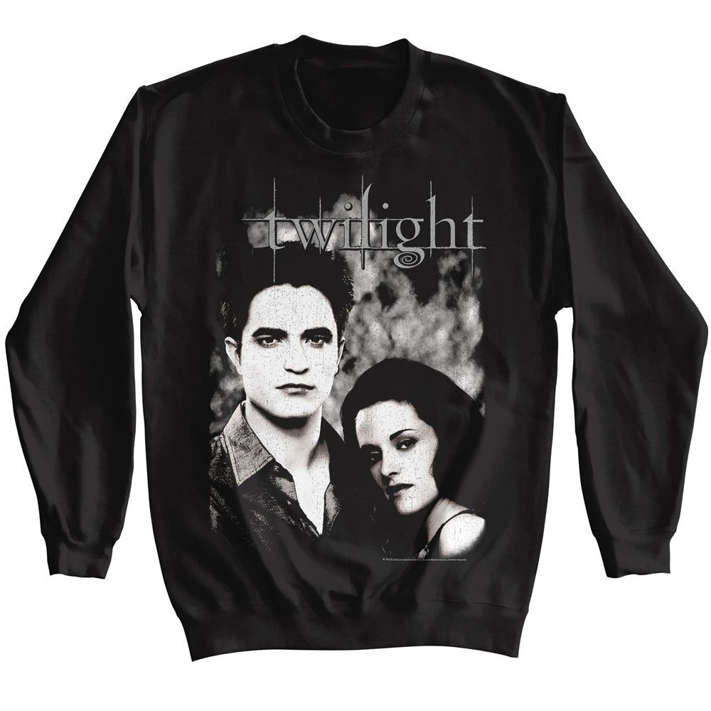 TWILIGHT-TWILIGHT EDWARD AND BELLA-BLACK ADULT L/S SWEATSHIRT