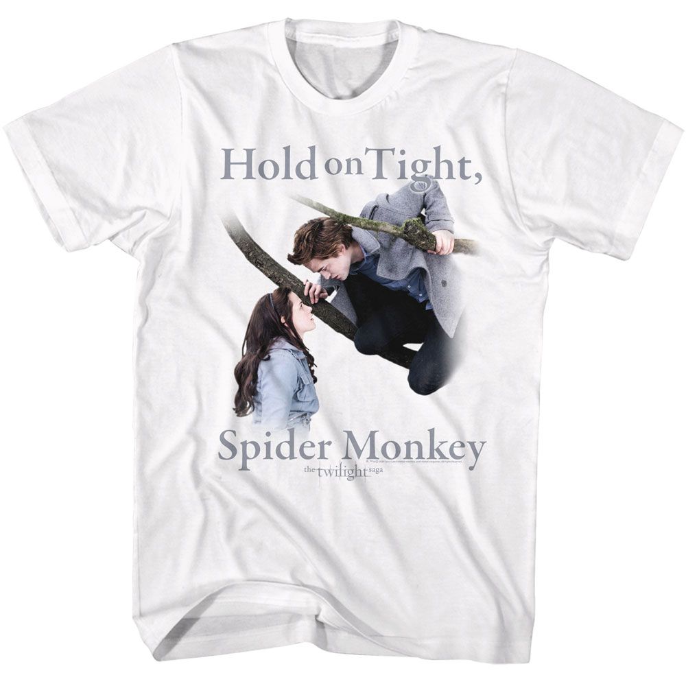 TWILIGHT-TWILIGHT SPIDER MONKEY-WHITE ADULT S/S TSHIRT
