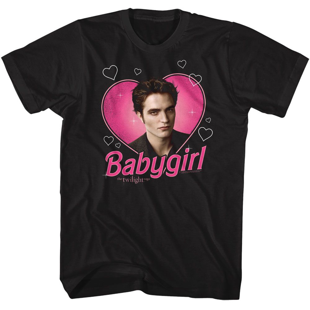 TWILIGHT-TWILIGHT BABYGIRL-BLACK ADULT S/S TSHIRT