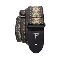 Thumbnail for CHOCOLATE BROWN ORNATE JACQUARD GUITAR STRAP