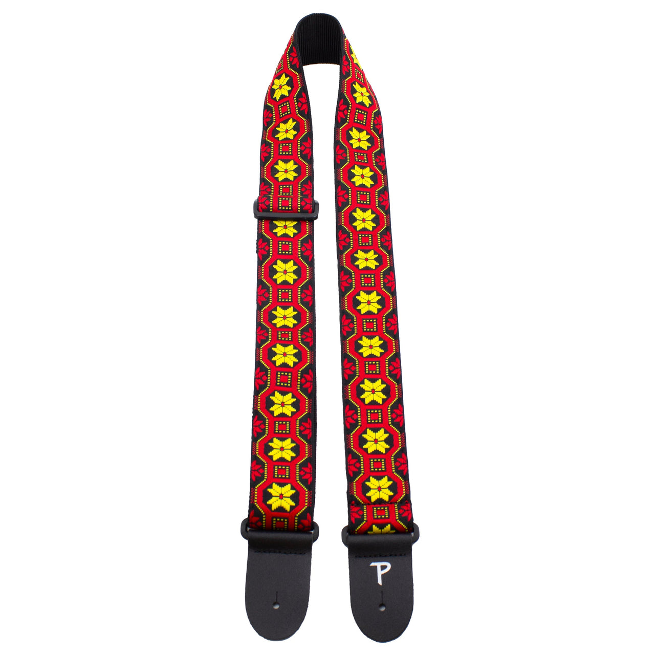 GEOMETRIC JACQUARD GUITAR STRAP