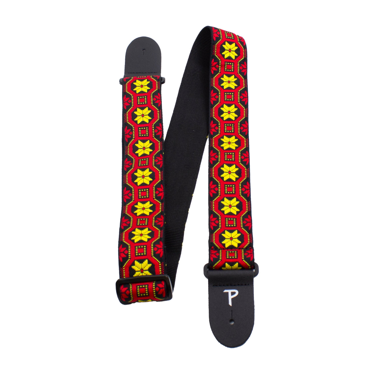 GEOMETRIC JACQUARD GUITAR STRAP