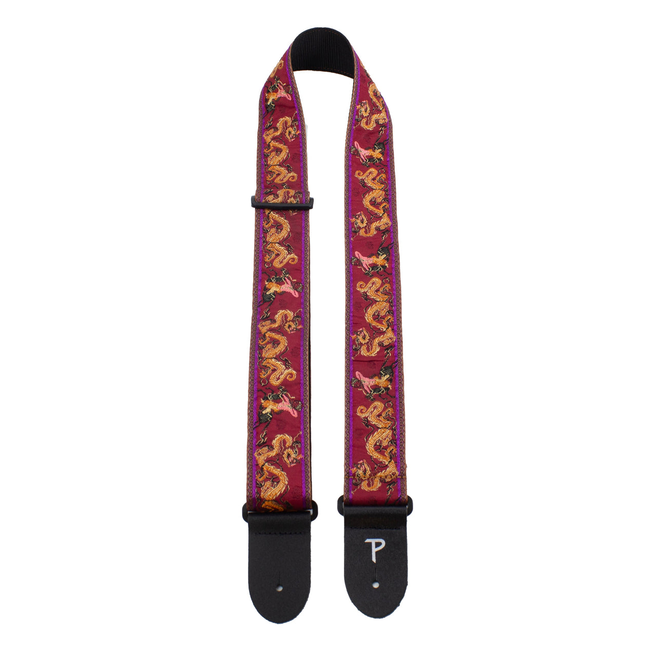 RED DRAGON WARRIOR JACQUARD GUITAR STRAP