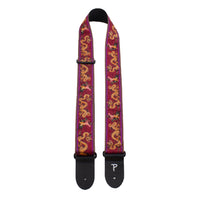Thumbnail for RED DRAGON WARRIOR JACQUARD GUITAR STRAP