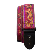 Thumbnail for RED DRAGON WARRIOR JACQUARD GUITAR STRAP