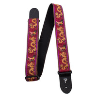 Thumbnail for RED DRAGON WARRIOR JACQUARD GUITAR STRAP