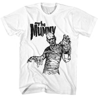 Thumbnail for UNIVERSAL MONSTERS-UNIVERSAL MONSTERS THE MUMMY-WHITE ADULT S/S TSHIRT