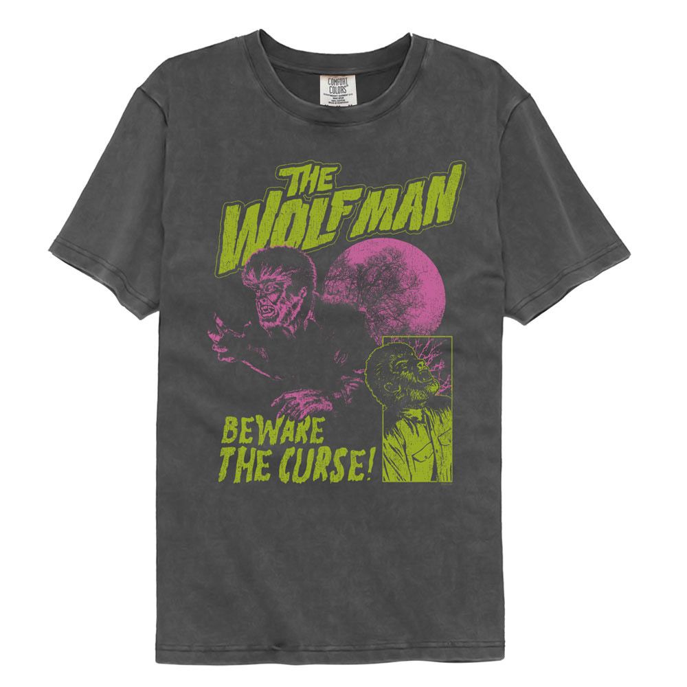 UNIVERSAL MONSTERS-UNIVERSAL MONSTERS BEWARE THE CURSE-PEPPER COMFORT COLOR ADULT S/S TSHIRT