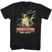 Thumbnail for UNIVERSAL MONSTERS-UNIVERSAL MONSTERS BRIGHT BRIDE-BLACK ADULT S/S TSHIRT