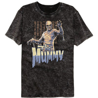 Thumbnail for UNIVERSAL MONSTERS-UNIVERSAL MONSTERS MULTITONE MUMMY-MINERAL WASH BLACK ADULT S/S TSHIRT