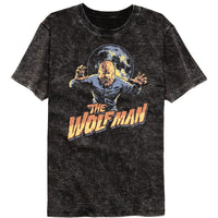 Thumbnail for UNIVERSAL MONSTERS-UNIVERSAL MONSTERS MULTITONE WOLFMAN-MINERAL WASH BLACK ADULT S/S TSHIRT
