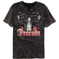 Thumbnail for UNIVERSAL MONSTERS-UNIVERSAL MONSTERS MULTITONE DRACULA-MINERAL WASH BLACK ADULT S/S TSHIRT