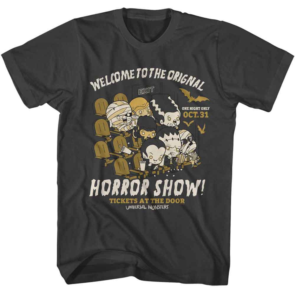 UNIVERSAL MONSTERS-UNIVERSAL MONSTERS WELCOME TO-SMOKE ADULT S/S TSHIRT