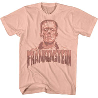 Thumbnail for UNIVERSAL MONSTERS-UNIVERSAL MONSTERS WARM MONOTONE-PEACH ADULT S/S TSHIRT
