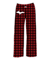 Thumbnail for BRIEF INSANITY Upper Peninsula Michigan Pajama Lounge Pants