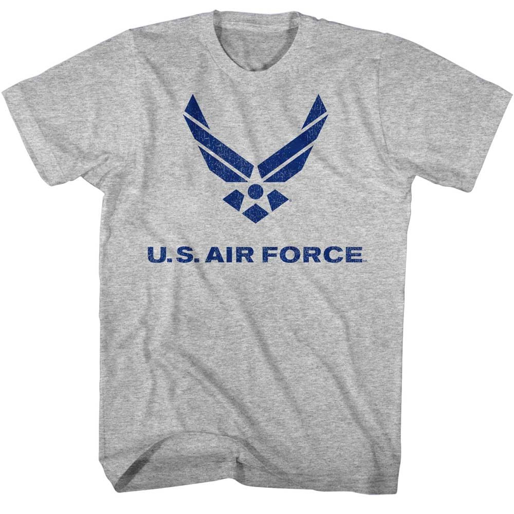 USAF-LOGO-GRAY HEATHER ADULT S/S TSHIRT