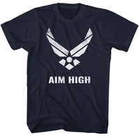 Thumbnail for USAF-AIM HIGH-NAVY ADULT S/S TSHIRT