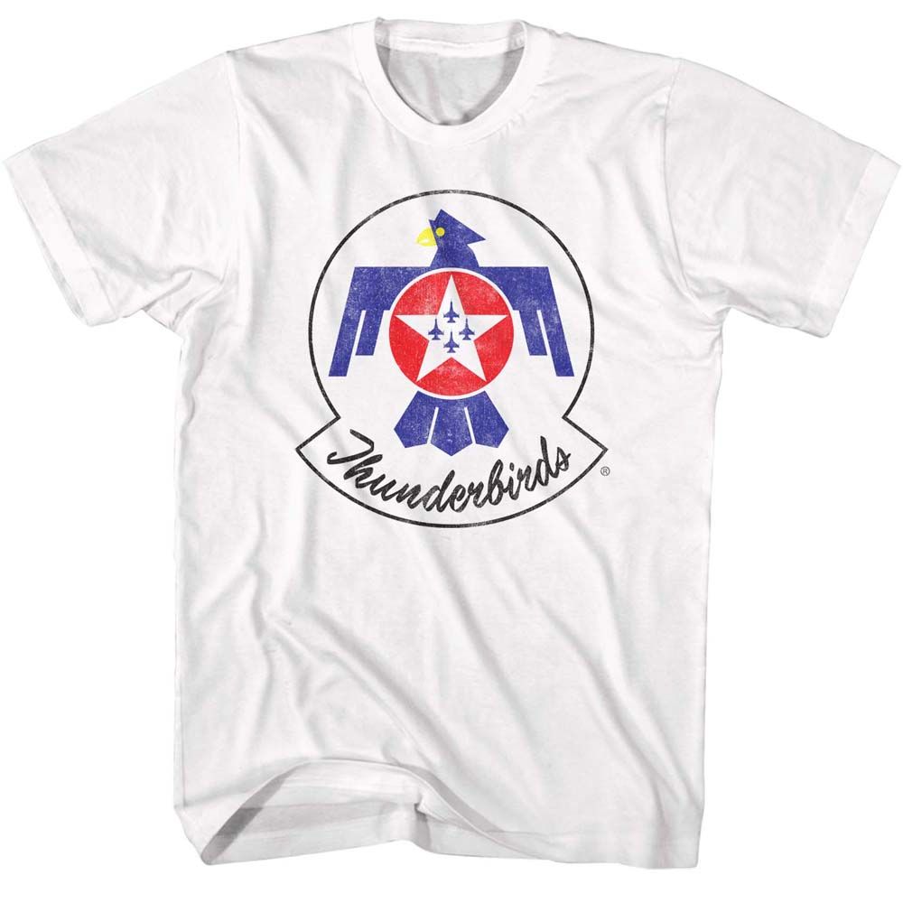 USAF-THUNDERBIRD COLOR-WHITE ADULT S/S TSHIRT