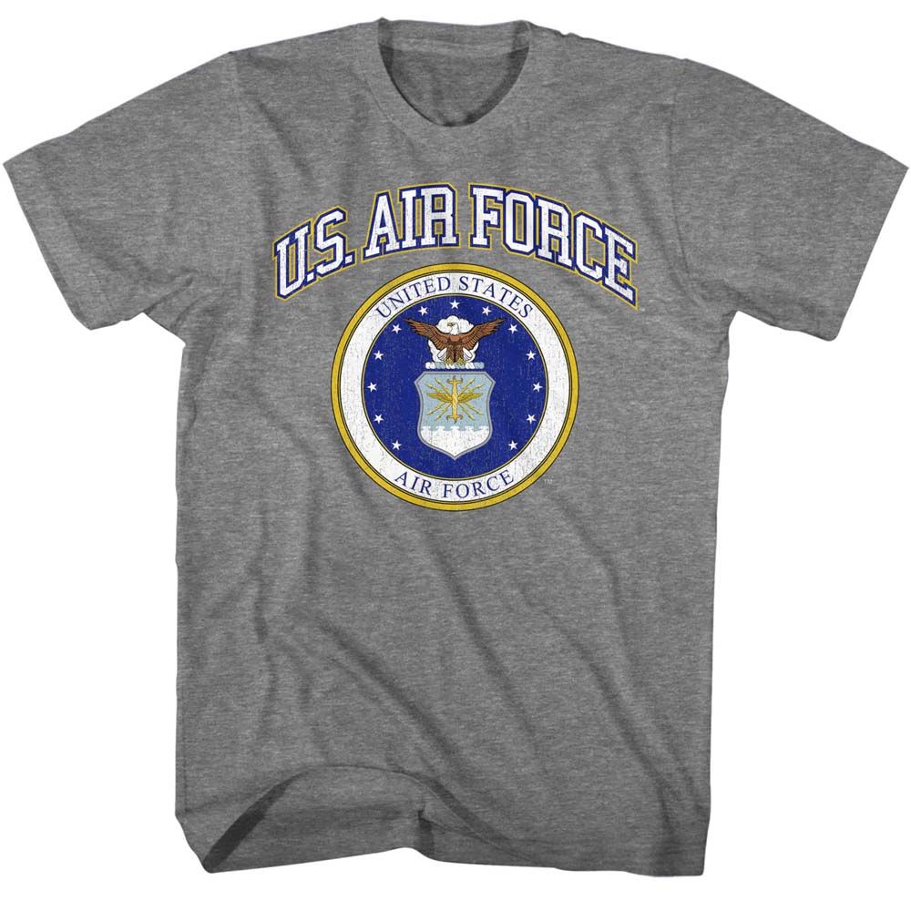 USAF-SEAL-GRAPHITE HEATHER ADULT S/S TSHIRT