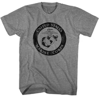 Thumbnail for USMC-USMC SIMPLIFIED LOGO DARK-GRAPHITE HEATHER ADULT S/S TSHIRT