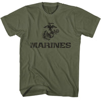 Thumbnail for USMC-MARINES EAGLE AND GLOBE-MILITARY GREEN ADULT S/S TSHIRT