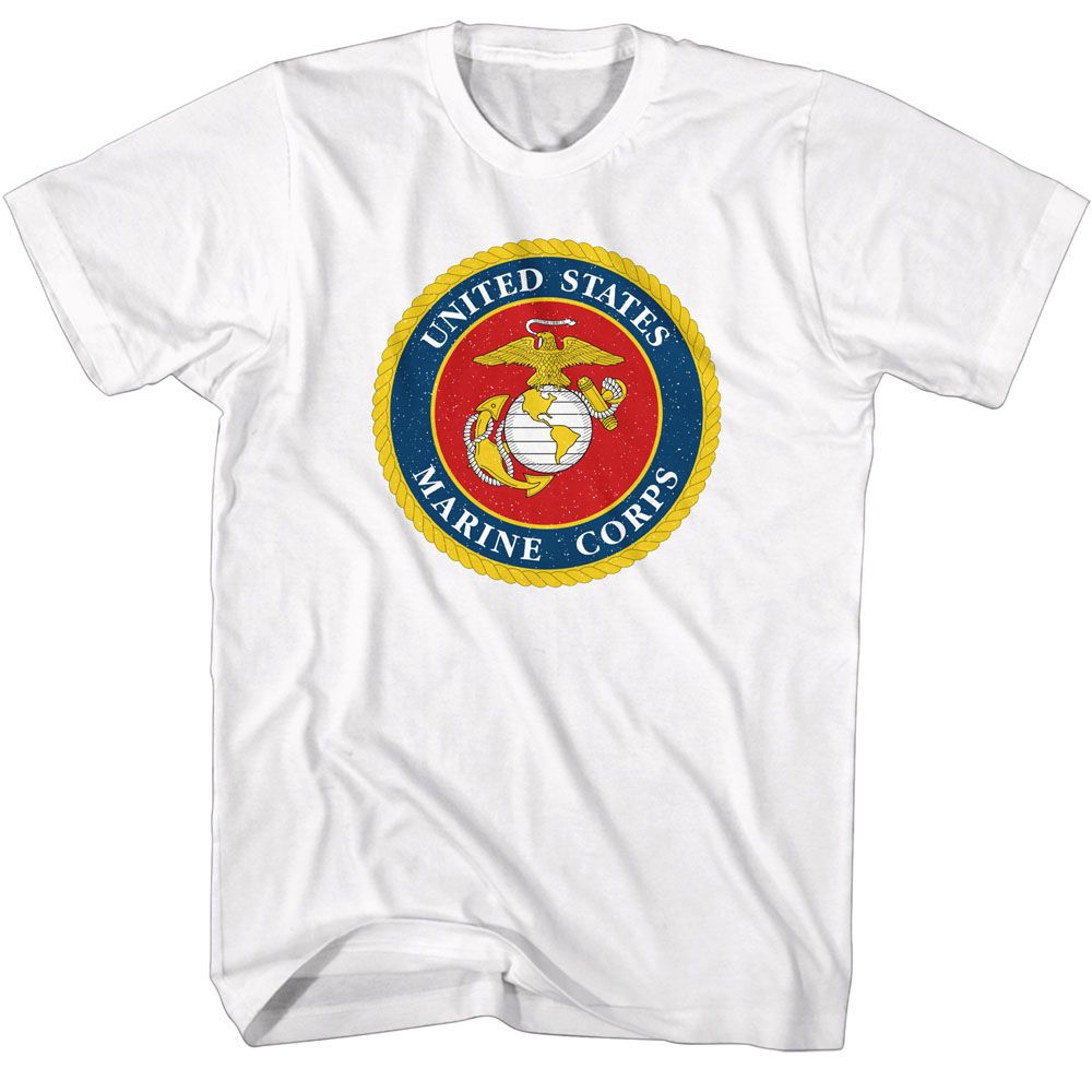 USMC-SEAL-WHITE ADULT S/S TSHIRT