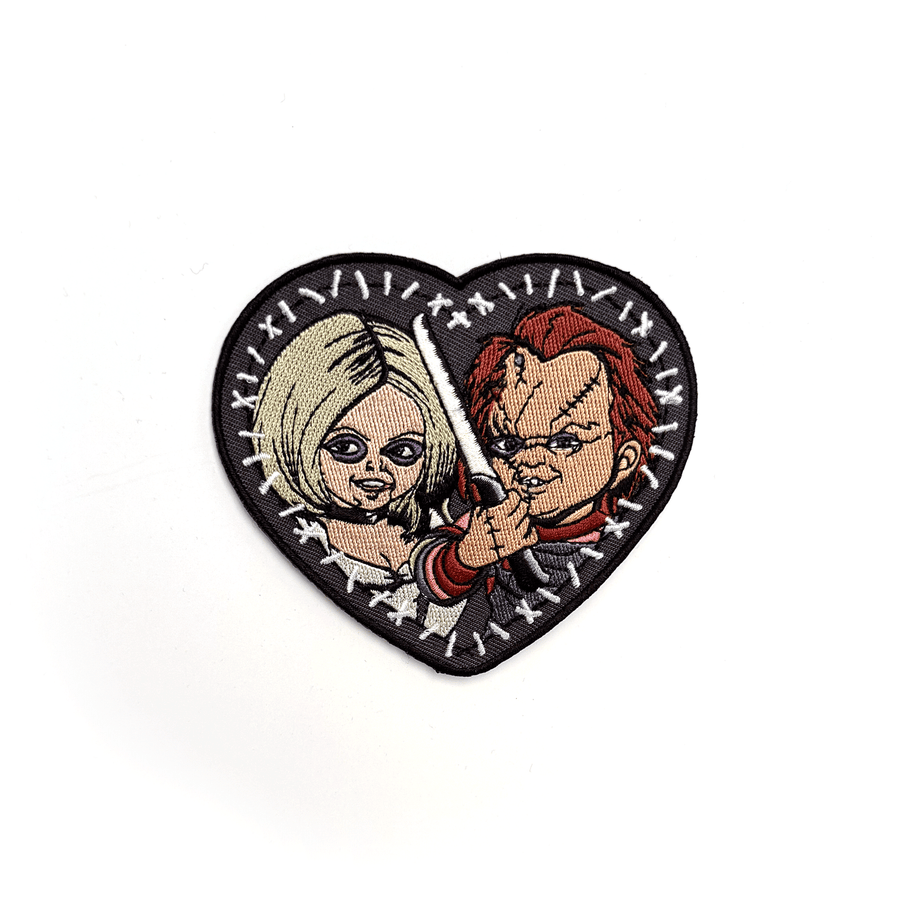 Bride Of Chucky Stitch Heart Patch (4")