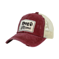 Thumbnail for BRIEF INSANITY Dog mama - Vintage Distressed Trucker Adult Hat