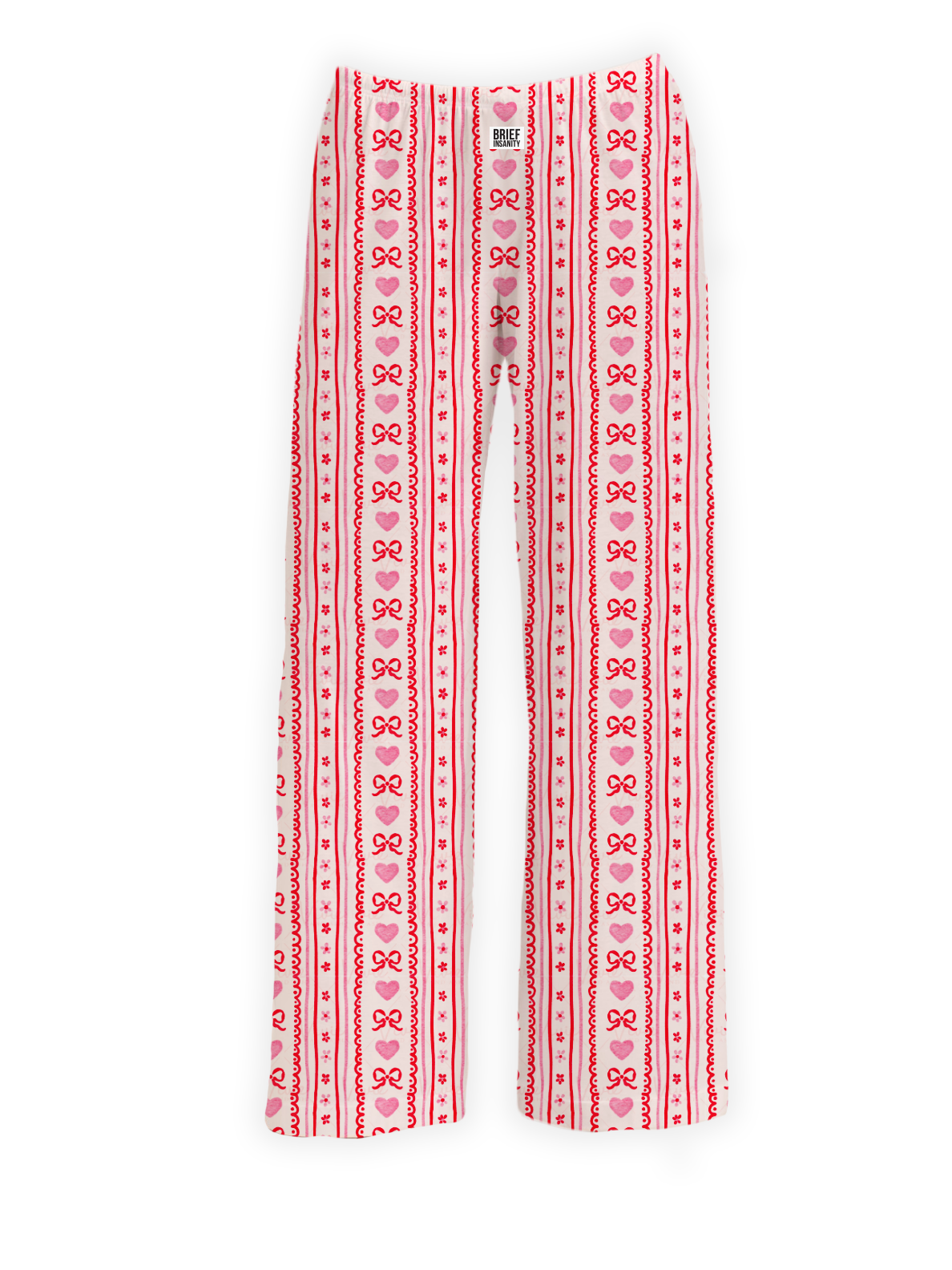 Heart & Bow Striped Lounge Pants
